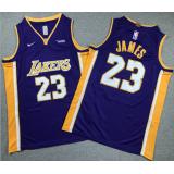LeBron James, LA Lakers V Neckline (Puple) -NIÑOS